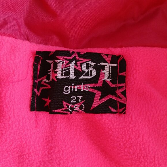 Girls Puffer Coat Size 2T Pink - Picture 3 of 4